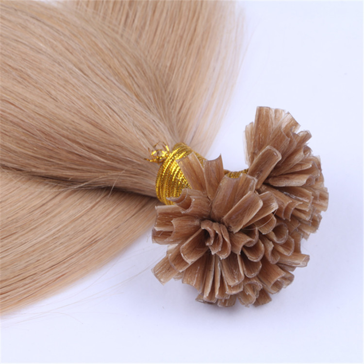Wholesale prebonded hair double drawn remy human hair full cuticle u tip hair extensions factory QM061